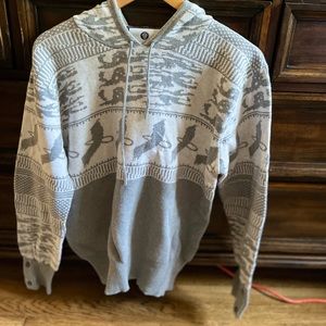 Under Two Flags pullover sweater, size medium